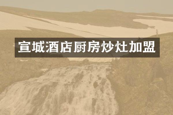 宣城酒店厨房炒灶加盟