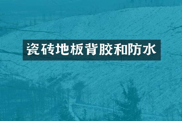 瓷砖地板背胶和防水