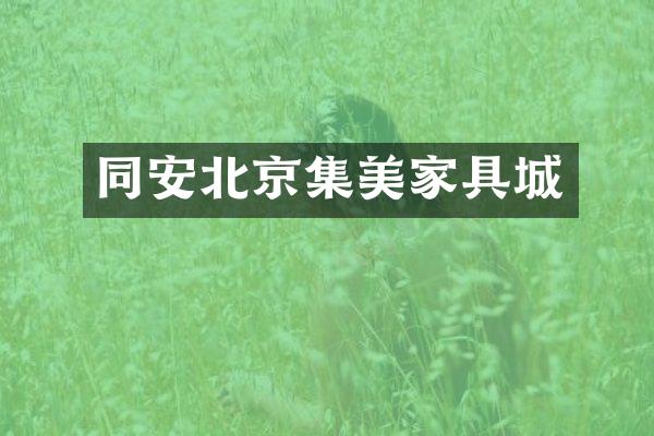 同安北京集美家具城