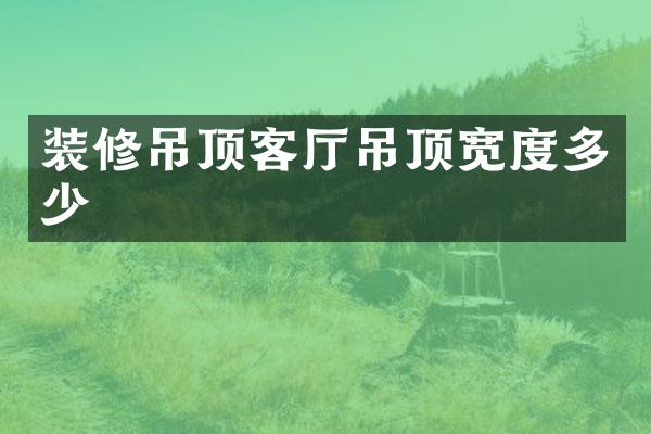 装修吊顶客厅吊顶宽度多少