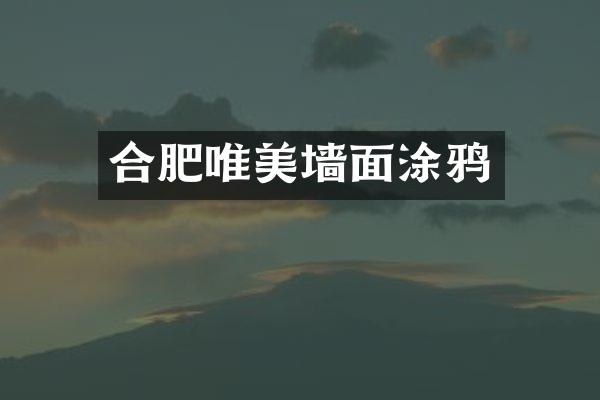 合肥唯美墙面涂鸦