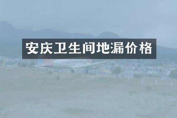 安庆卫生间地漏价格