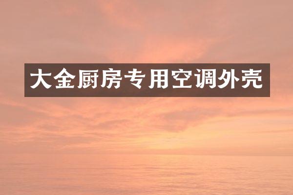 大金厨房专用空调外壳