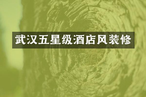 武汉五星级酒店风装修
