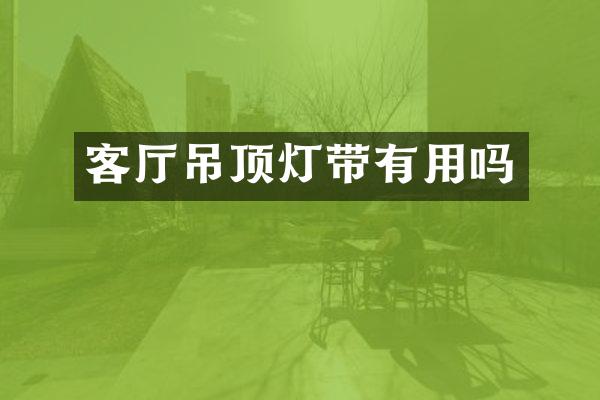 客厅吊顶灯带有用吗