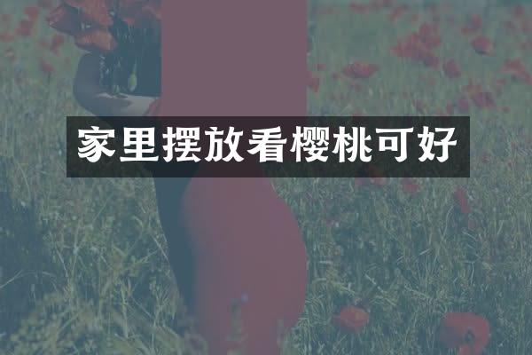 家里摆放看樱桃可好