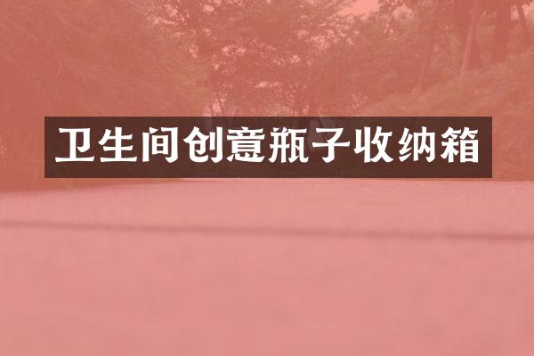 卫生间创意瓶子收纳箱