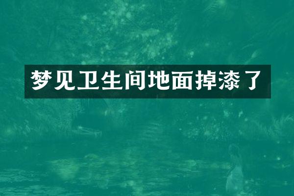 梦见卫生间地面掉漆了