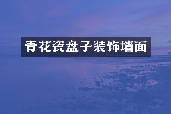 青花瓷盘子装饰墙面