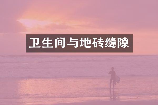 卫生间与地砖缝隙