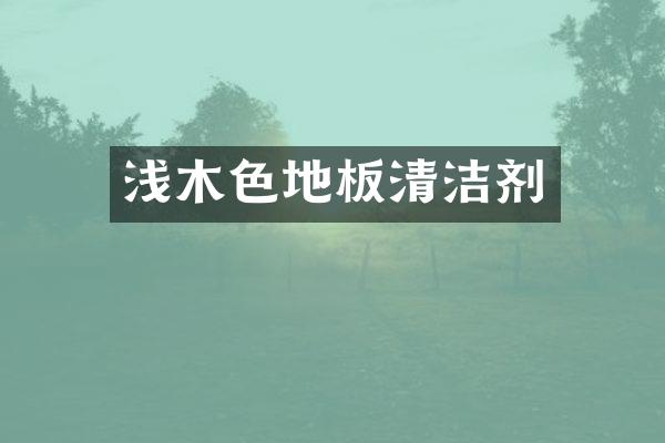 浅木色地板清洁剂