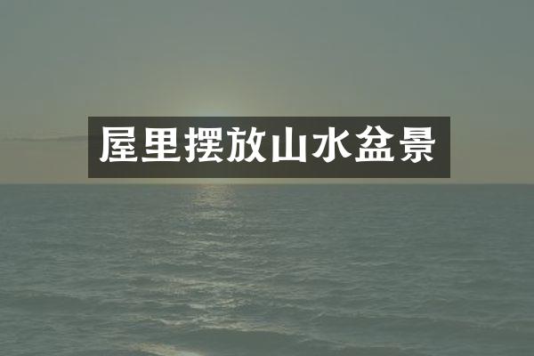 屋里摆放山水盆景