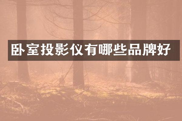 卧室投影仪有哪些品牌好