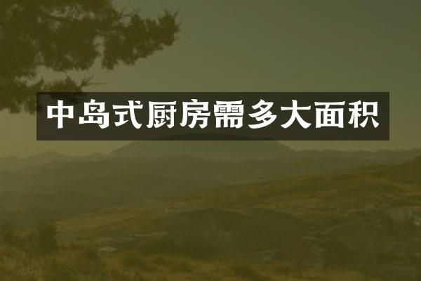 中岛式厨房需多大面积