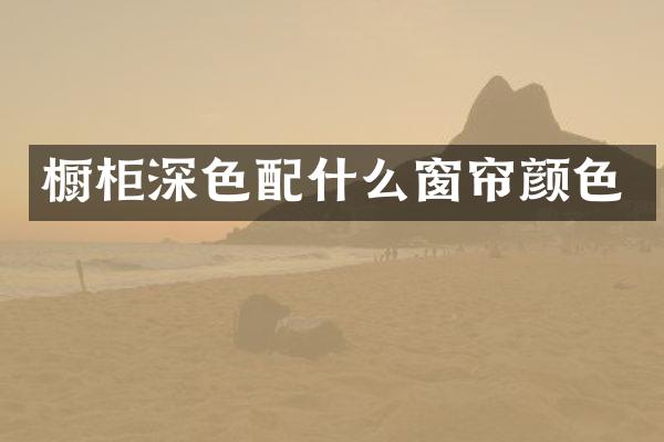 橱柜深色窗帘颜色