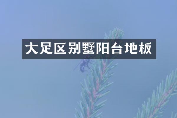 大足区别墅阳台地板
