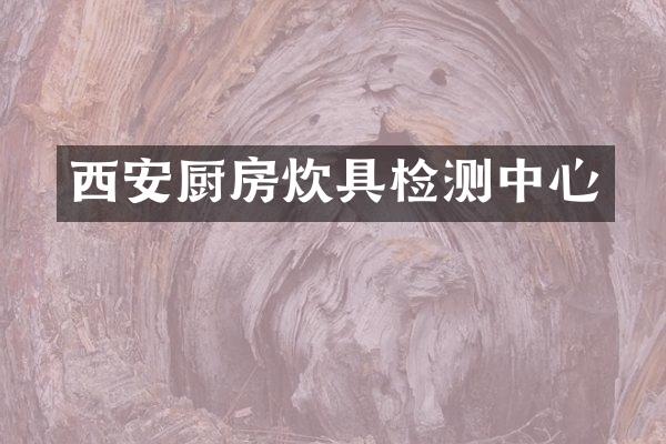 西安厨房炊具检测中心