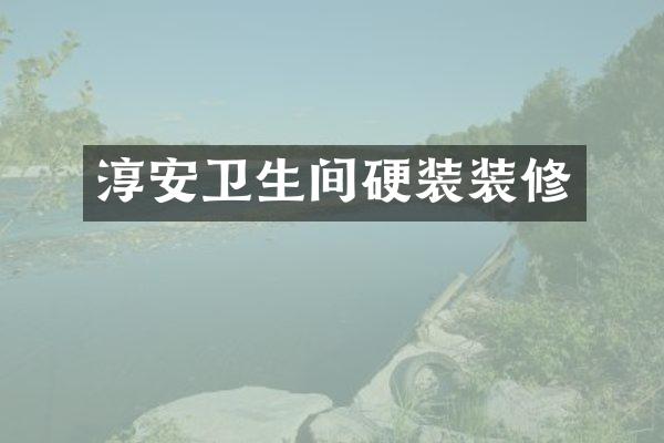 淳安卫生间硬装装修