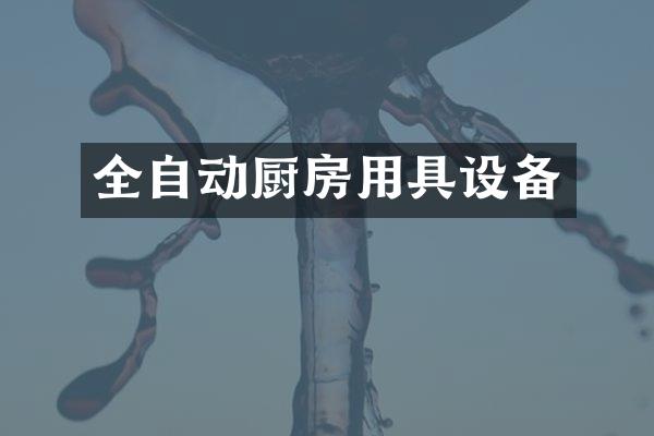 全自动厨房用具设备