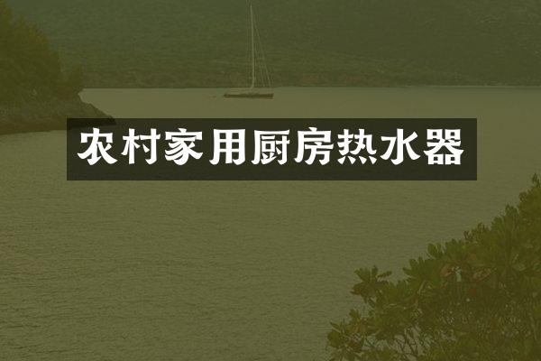 农村家用厨房热水器