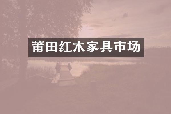 莆田红木家具市场