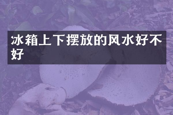 冰箱上下摆放的风水好不好