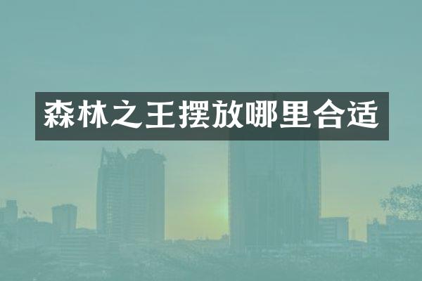 森林之王摆放哪里合适