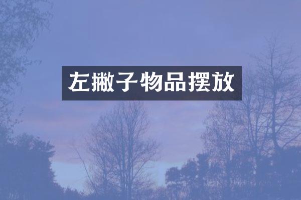 左撇子物品摆放