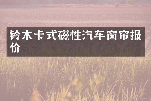 铃木卡式磁性汽车窗帘报价
