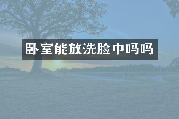 卧室能放洗脸巾吗吗