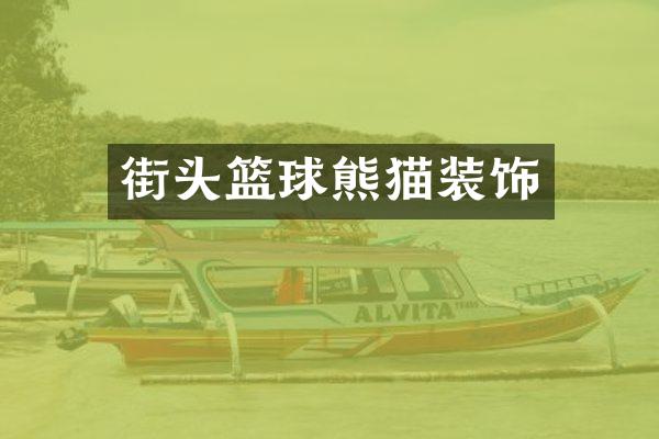 街头篮球熊猫装饰