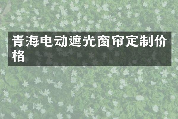 青海电动遮光窗帘定制价格