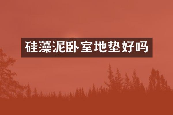 硅藻泥卧室地垫好吗