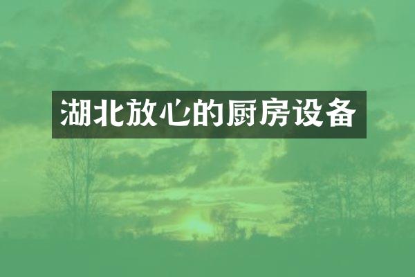 湖北放心的厨房设备