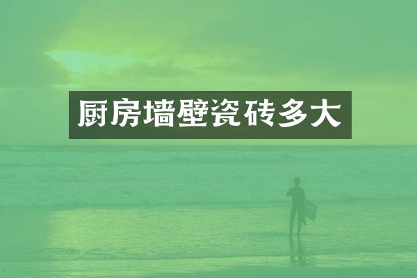 厨房墙壁瓷砖多大