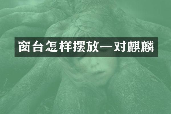 窗台怎样摆放一对麒麟