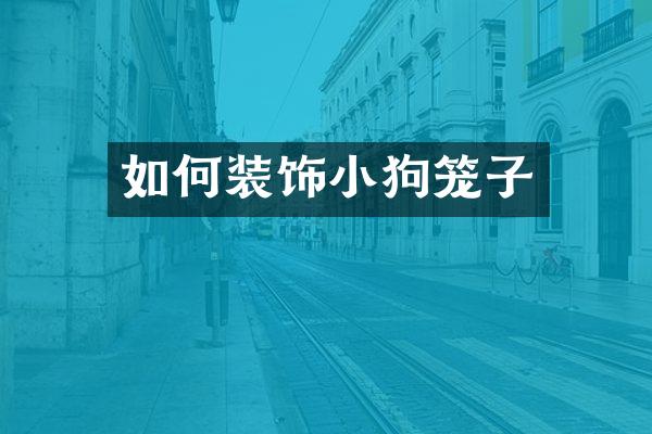 如何装饰小狗笼子
