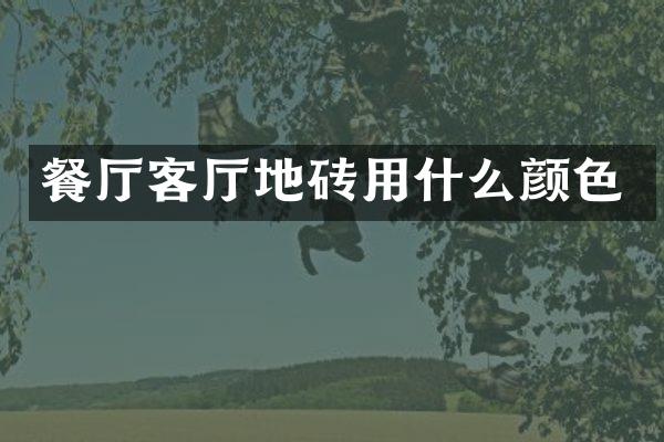 餐厅客厅地砖用什么颜色