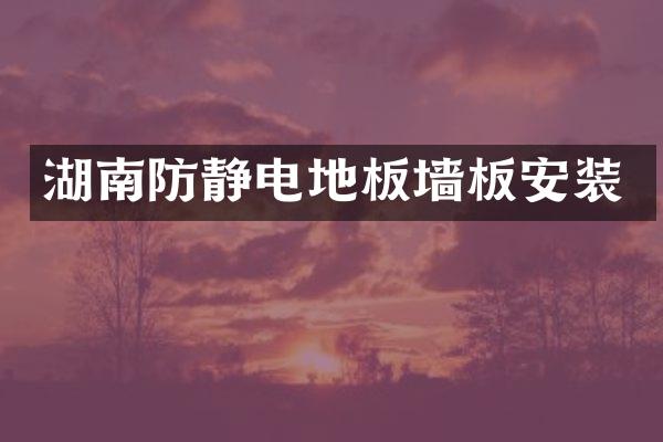 湖南防静电地板墙板安装