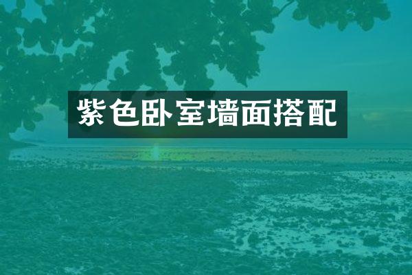 紫色卧室墙面搭配