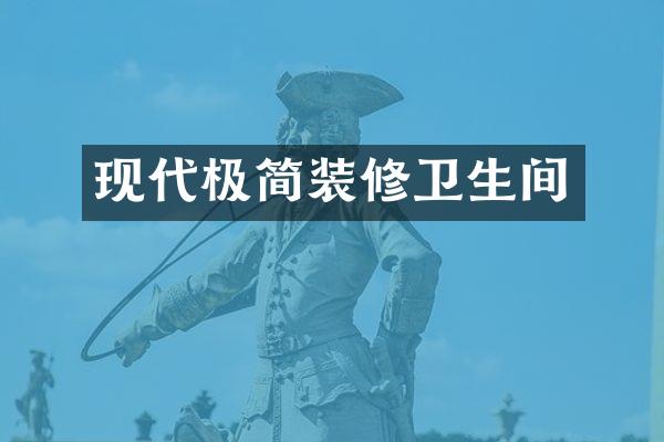 现代极简装修卫生间