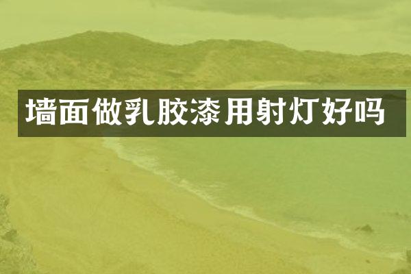 墙面做乳胶漆用射灯好吗