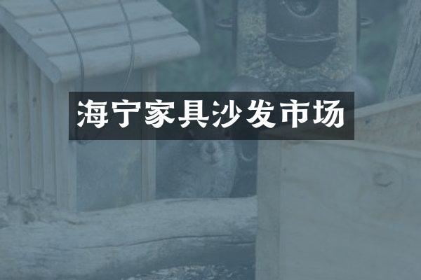 海宁家具沙发市场