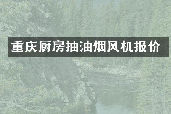 重庆厨房抽油烟风机报价