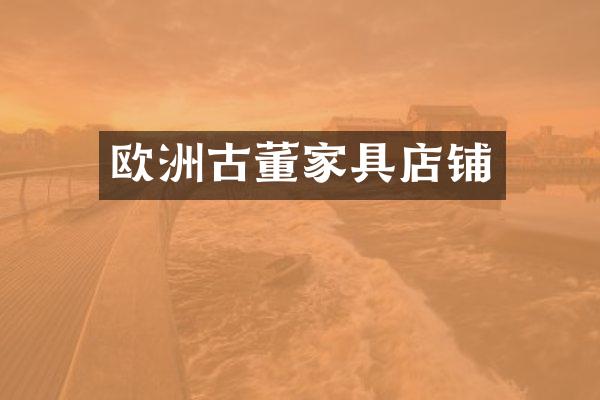 欧洲古董家具店铺