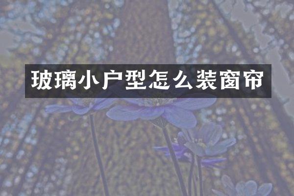 玻璃小户型怎么装窗帘