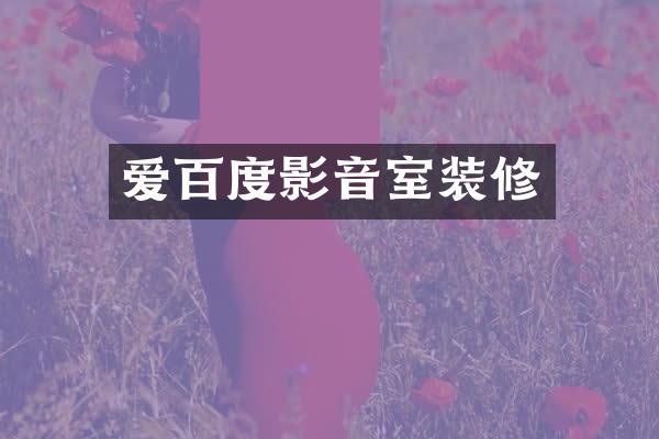 爱百度影音室装修