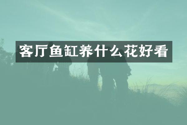 客厅鱼缸养什么花好看