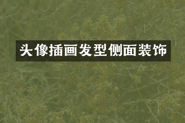 头像插画发型侧面装饰