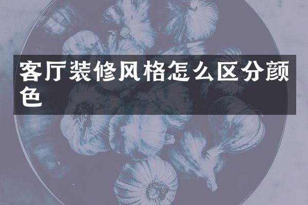 客厅装修风格怎么区分颜色